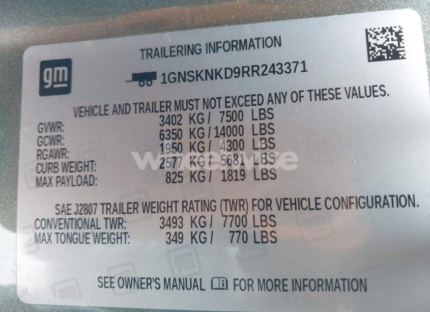 Thumbnail 18 of 2024 CHEVROLET TAHOE 4WD LT