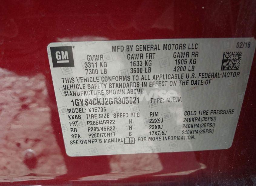 Thumbnail 15 of 2016 CADILLAC ESCALADE PREMIUM COLLECTION