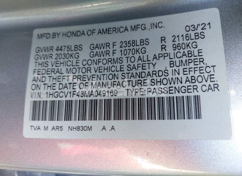 Thumbnail 17 of 2021 HONDA ACCORD SPORT SPECIAL EDITION
