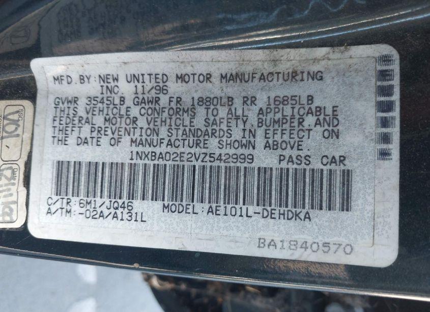 1997 Toyota Corolla