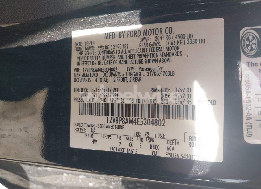 Thumbnail 15 of 2014 FORD MUSTANG V6 PREMIUM