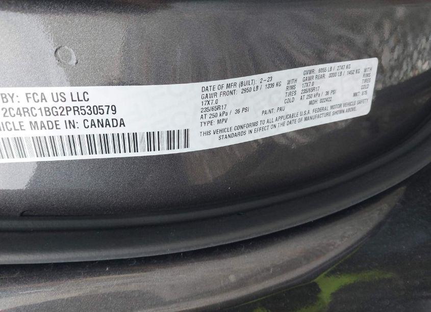 Thumbnail 16 of 2023 CHRYSLER PACIFICA TOURING L