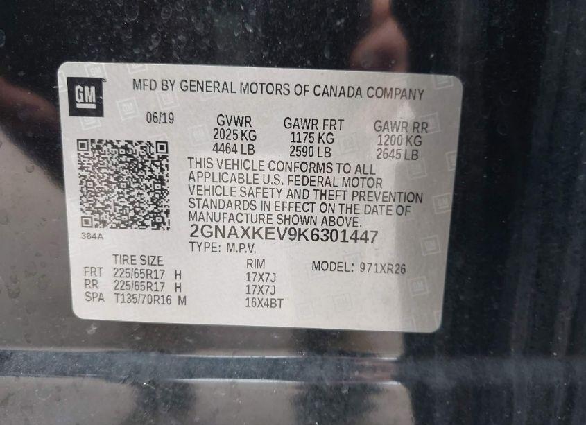 Thumbnail 18 of 2019 CHEVROLET EQUINOX LT