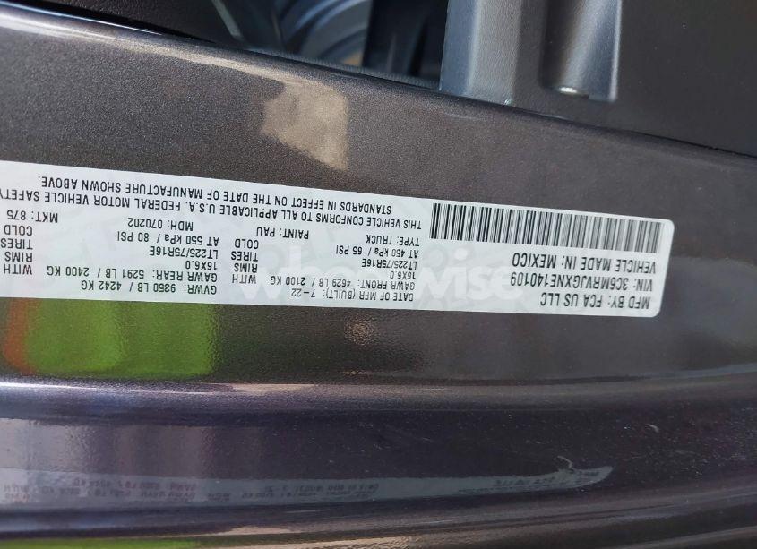 Thumbnail 17 of 2022 RAM PROMASTER 3500 CARGO VAN HIGH ROOF 159 WB EXT