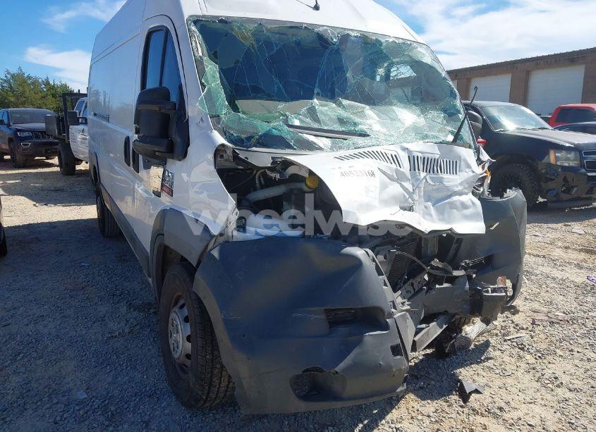 Main photo of 2018 RAM PROMASTER 3500 CARGO VAN HIGH ROOF 159 WB EXT with VIN 3C6URVJG9JE114658