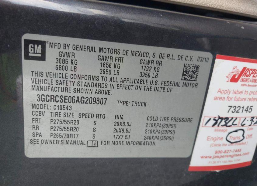 Thumbnail 17 of 2010 CHEVROLET SILVERADO 1500 LT