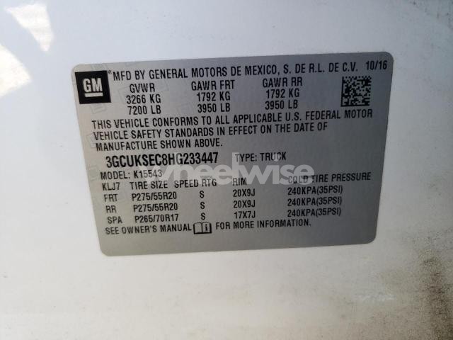 2017 CHEVROLET SILVERADO K1500 LTZ