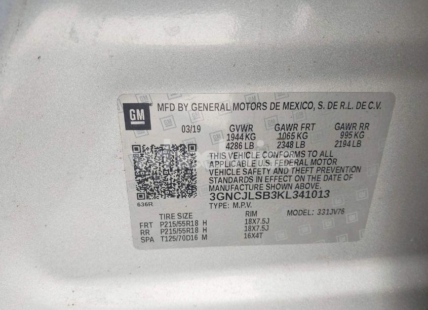 Thumbnail 17 of 2019 CHEVROLET TRAX LT