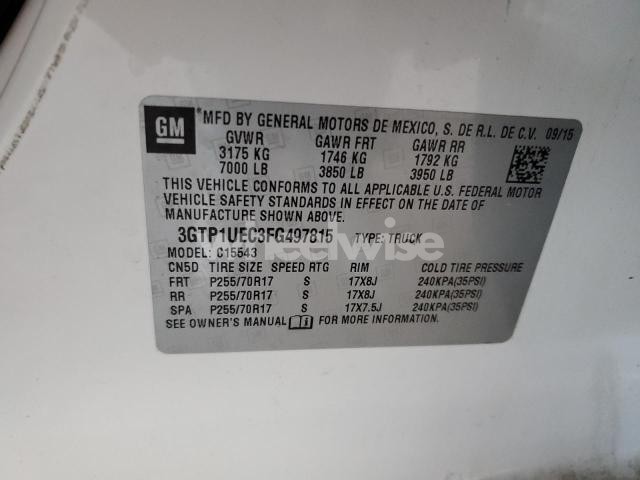 2015 GMC SIERRA C1500 SLE
