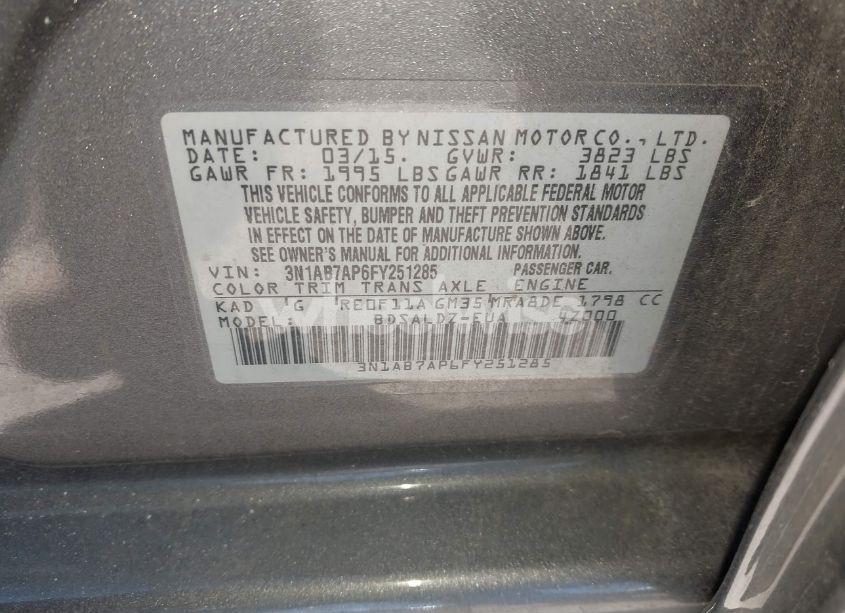 Thumbnail 11 of 2015 NISSAN SENTRA SV