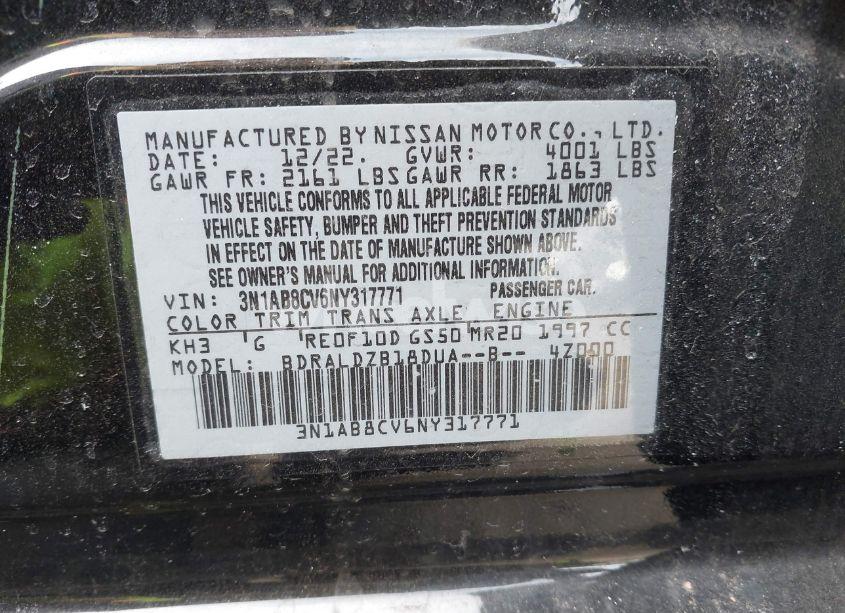 Thumbnail 16 of 2022 NISSAN SENTRA SV XTRONIC CVT