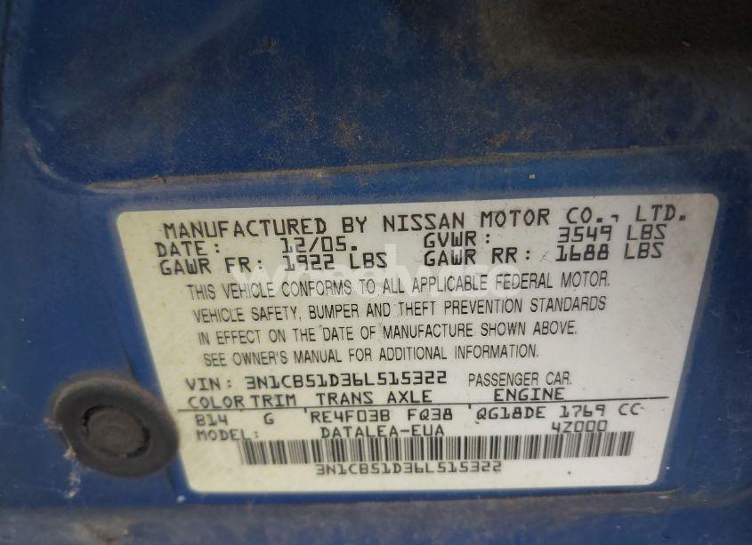 Thumbnail 11 of 2006 NISSAN SENTRA 1.8S