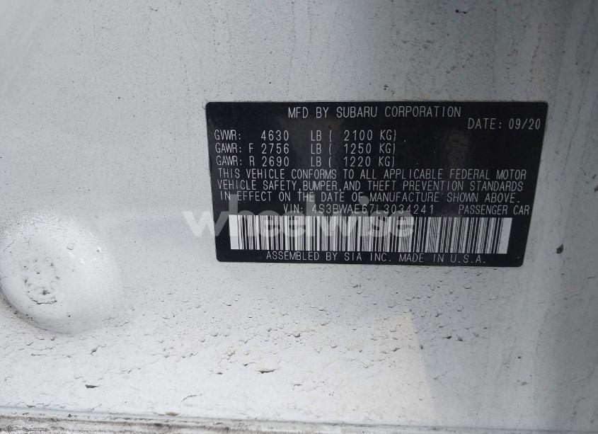 Thumbnail 16 of 2020 SUBARU LEGACY PREMIUM