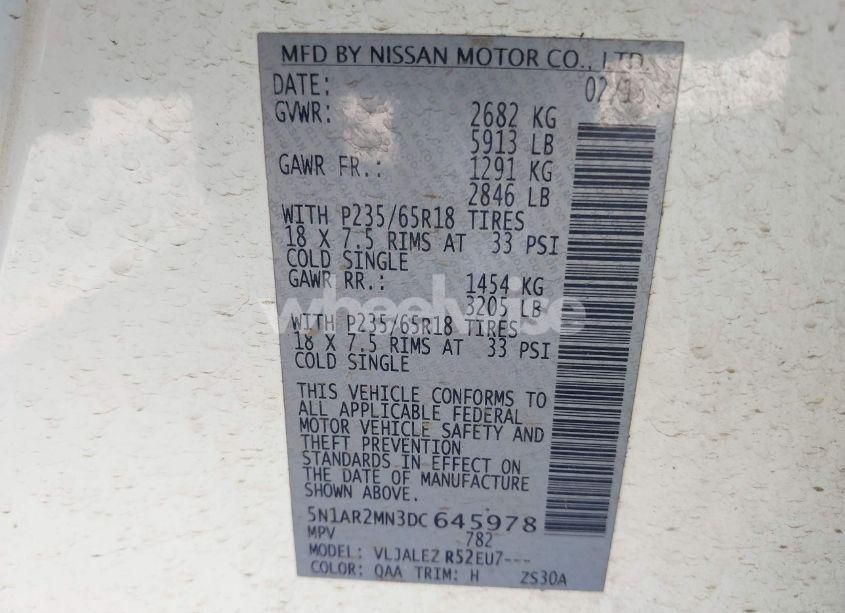 Thumbnail 11 of 2013 NISSAN PATHFINDER SV