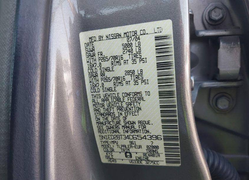 Thumbnail 11 of 2004 NISSAN XTERRA XE