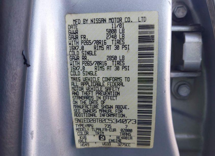 Thumbnail 11 of 2002 NISSAN XTERRA SE