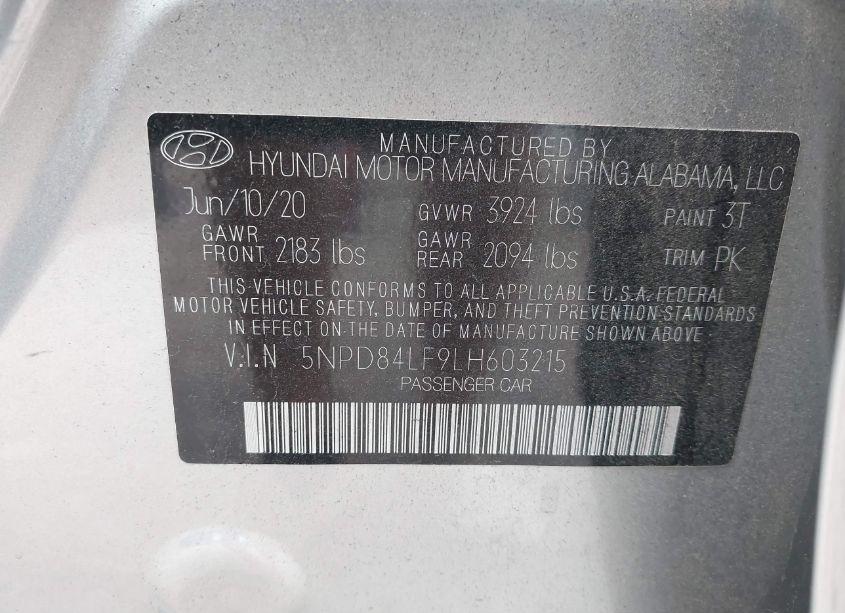 Thumbnail 16 of 2020 HYUNDAI ELANTRA SEL