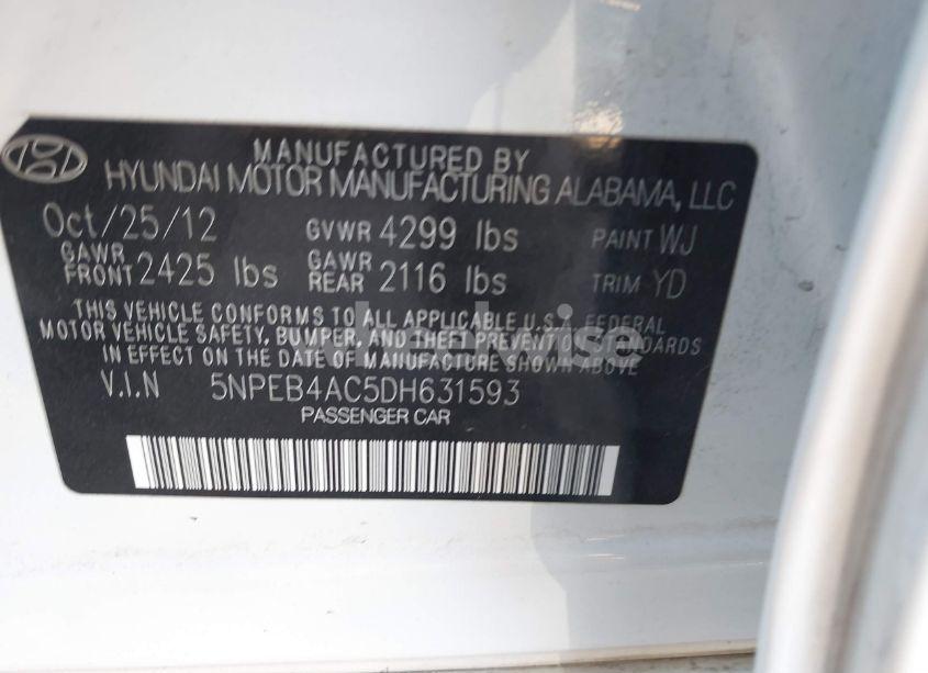 Thumbnail 16 of 2013 HYUNDAI SONATA GLS
