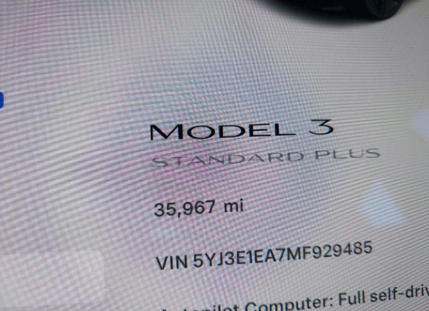 Thumbnail 6 of 2021 TESLA MODEL 3 STANDARD RANGE PLUS REAR-WHEEL DRIVE