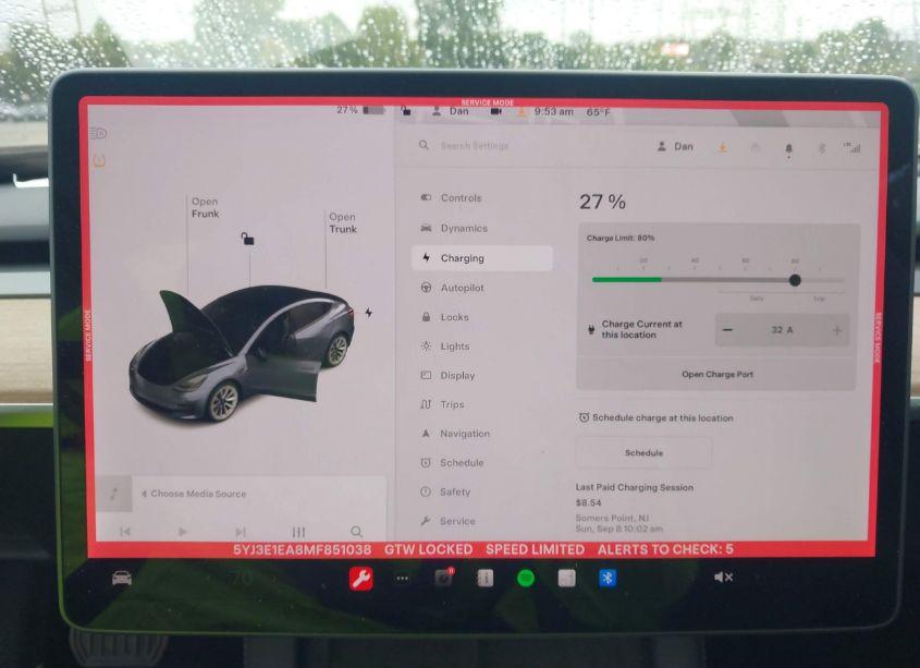 Thumbnail 9 of 2021 TESLA MODEL 3 STANDARD RANGE PLUS REAR-WHEEL DRIVE