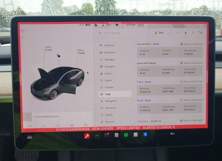 Thumbnail 17 of 2021 TESLA MODEL 3 STANDARD RANGE PLUS REAR-WHEEL DRIVE