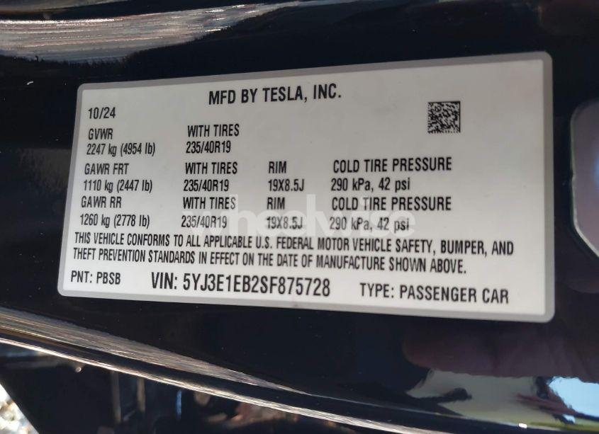 Thumbnail 16 of 2025 TESLA MODEL 3 LONG RANGE ALL-WHEEL DRIVE
