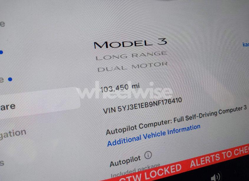 Thumbnail 7 of 2022 TESLA MODEL 3 LONG RANGE DUAL MOTOR ALL-WHEEL DRIVE
