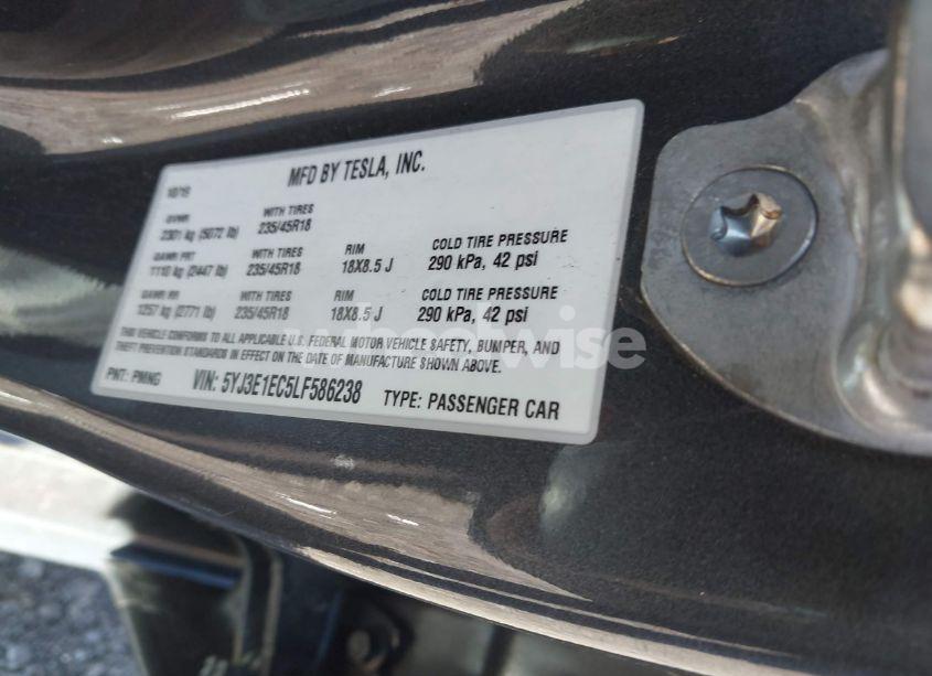 Thumbnail 18 of 2020 TESLA MODEL 3 PERFORMANCE DUAL MOTOR ALL-WHEEL DRIVE