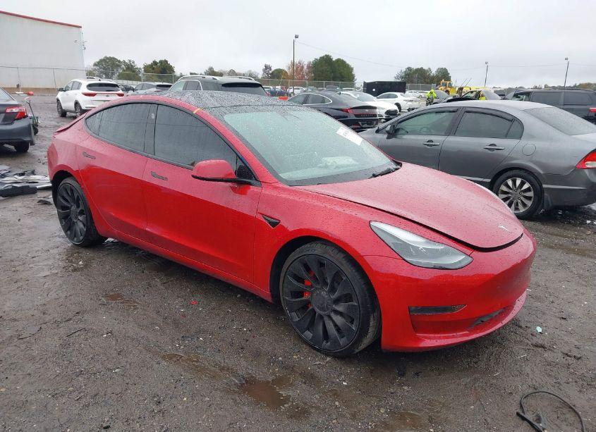 Main photo of 2022 TESLA MODEL 3 PERFORMANCE DUAL MOTOR ALL-WHEEL DRIVE with VIN 5YJ3E1EC9NF316979