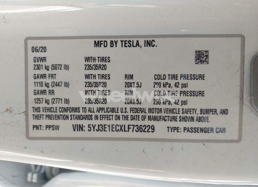 Thumbnail 19 of 2020 TESLA MODEL 3 PERFORMANCE DUAL MOTOR ALL-WHEEL DRIVE