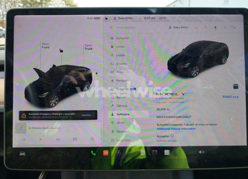 Thumbnail 10 of 2021 TESLA MODEL Y LONG RANGE DUAL MOTOR ALL-WHEEL DRIVE