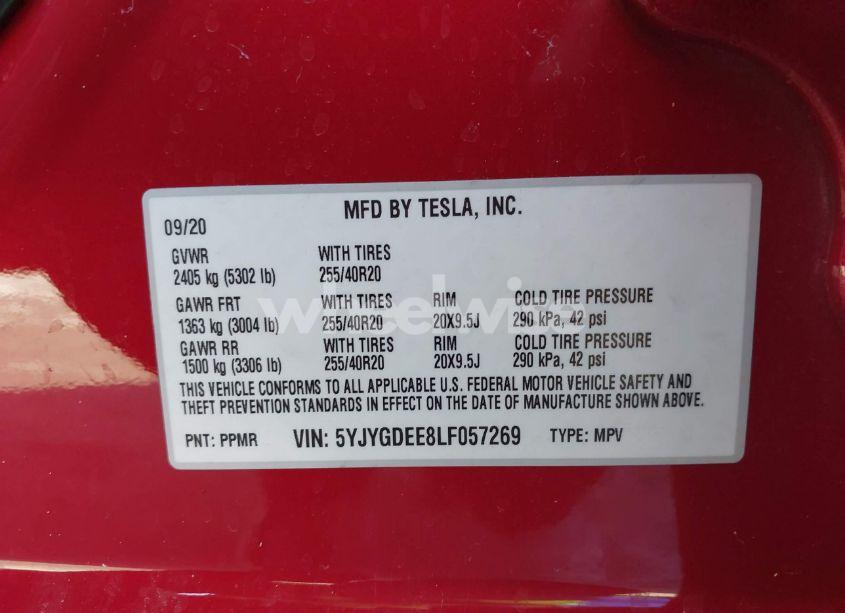 Thumbnail 19 of 2020 TESLA MODEL Y LONG RANGE DUAL MOTOR ALL-WHEEL DRIVE