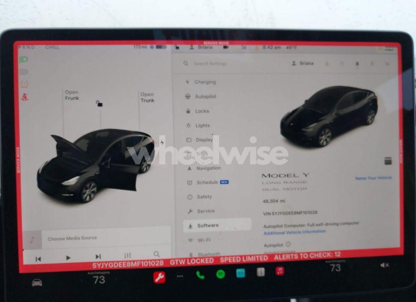 Thumbnail 11 of 2021 TESLA MODEL Y LONG RANGE DUAL MOTOR ALL-WHEEL DRIVE