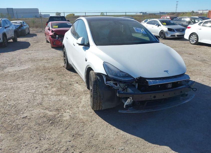 Main photo of 2020 TESLA MODEL Y LONG RANGE DUAL MOTOR ALL-WHEEL DRIVE with VIN 5YJYGDEEXLF027187