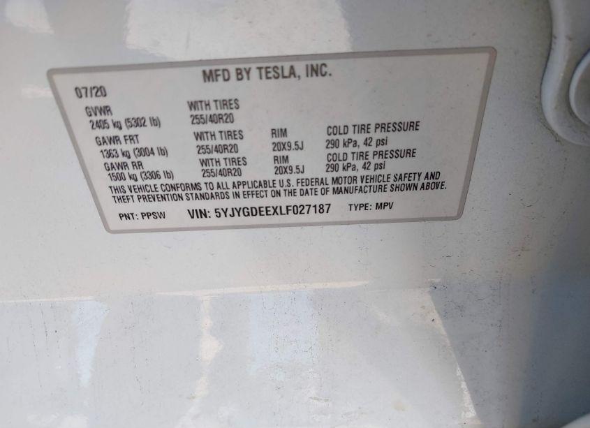 Thumbnail 19 of 2020 TESLA MODEL Y LONG RANGE DUAL MOTOR ALL-WHEEL DRIVE