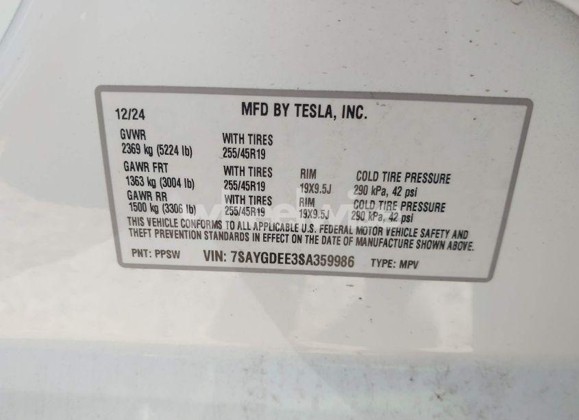 Thumbnail 19 of 2025 TESLA MODEL Y LONG RANGE DUAL MOTOR ALL-WHEEL DRIVE