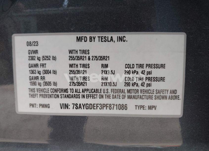 Thumbnail 20 of 2023 TESLA MODEL Y PERFORMANCE DUAL MOTOR ALL-WHEEL DRIVE