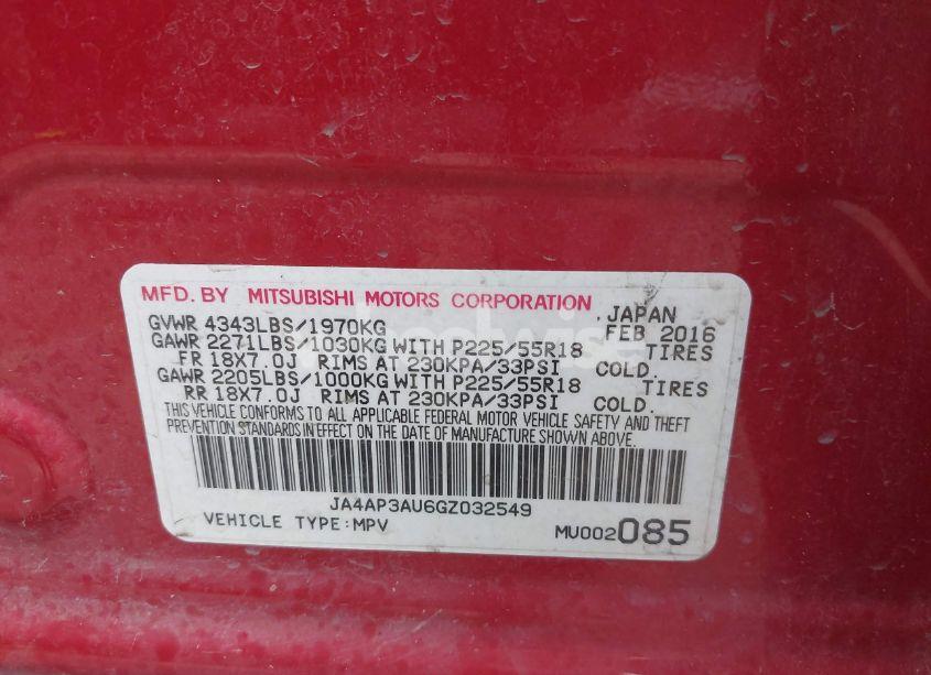 Thumbnail 20 of 2016 MITSUBISHI OUTLANDER SPORT 2.0 ES