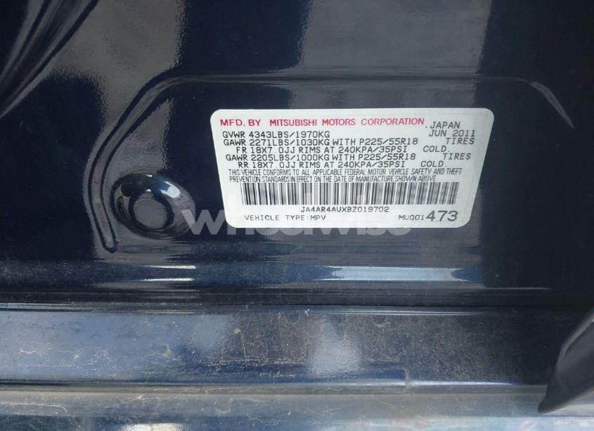 Thumbnail 17 of 2011 MITSUBISHI OUTLANDER SPORT SE