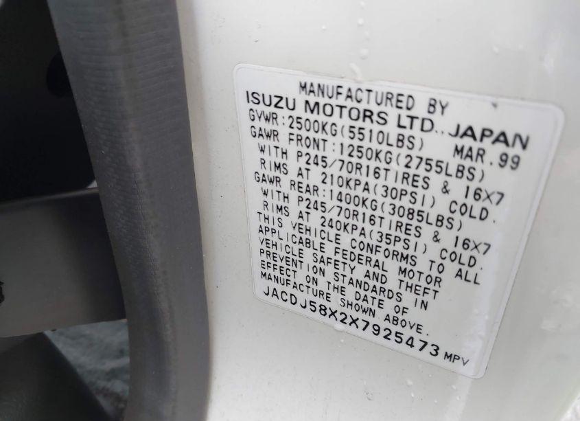 1999 Isuzu Trooper