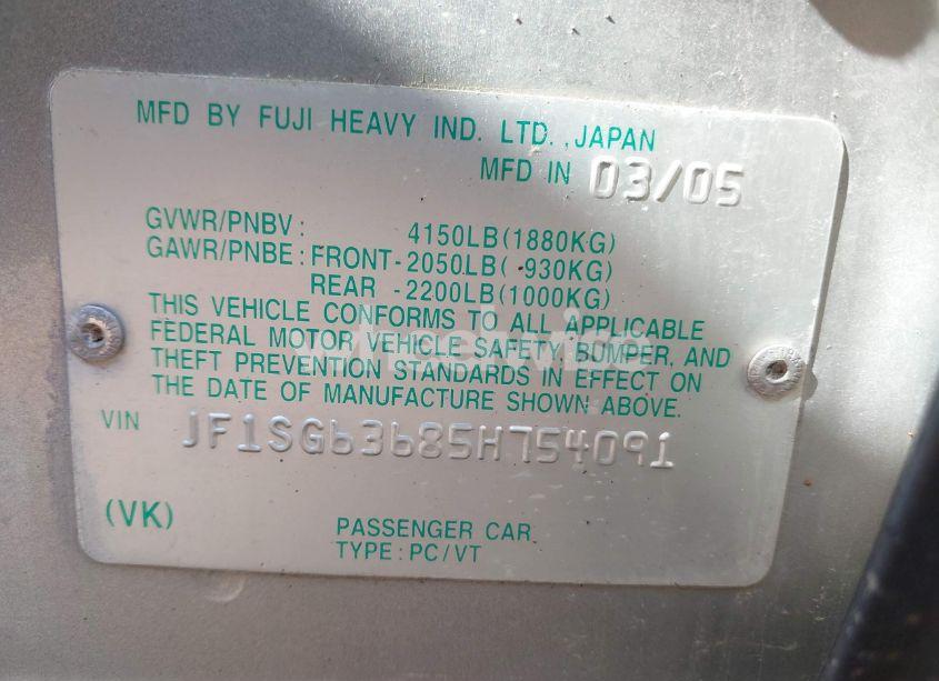 Thumbnail 13 of 2005 SUBARU FORESTER 2.5X