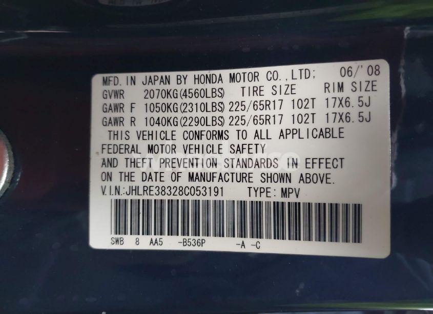 Thumbnail 11 of 2008 HONDA CR-V LX
