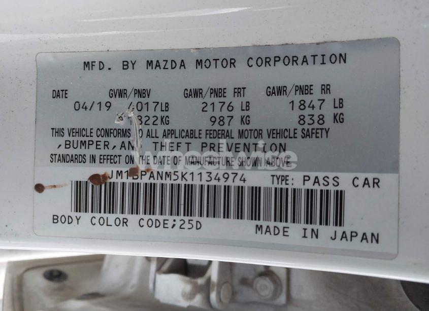 Thumbnail 16 of 2019 MAZDA MAZDA3 PREMIUM PACKAGE