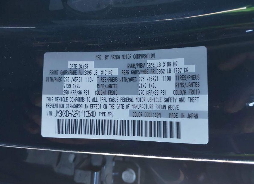 Thumbnail 21 of 2024 MAZDA CX-90 PHEV PREMIUM