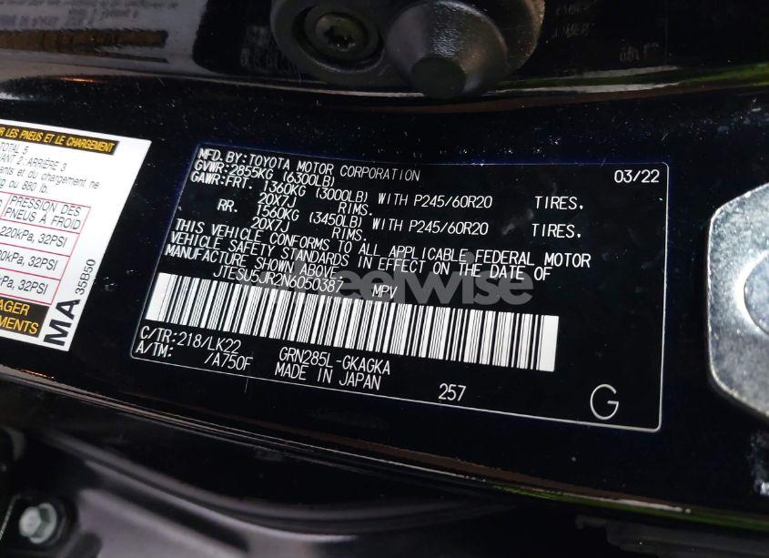 Thumbnail 16 of 2022 TOYOTA 4RUNNER TRD SPORT