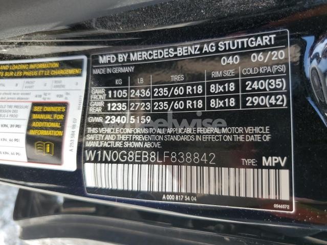 2020 MERCEDES-BENZ GLC 300 4MATIC