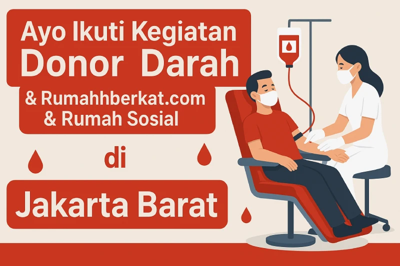 donor darah RumahBerkat.com dan Rumah Sosial