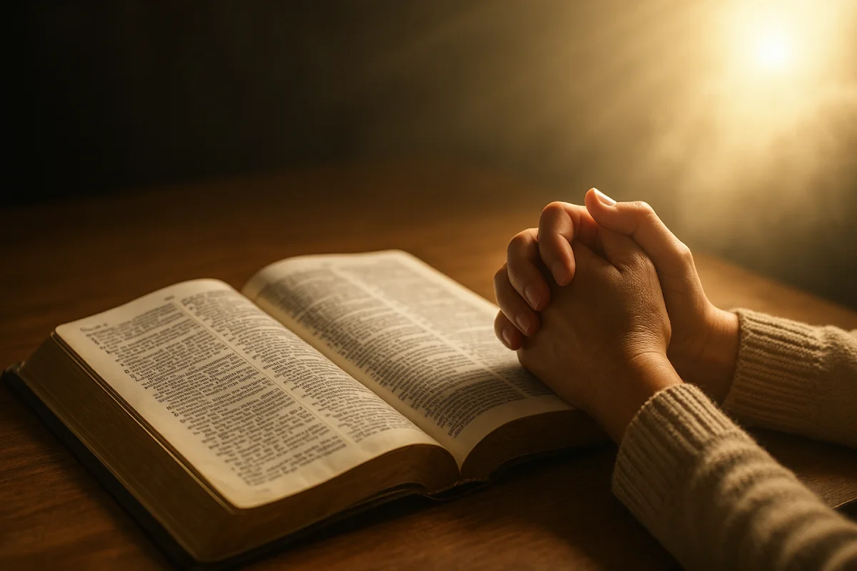 Ilustrasi konseptual renungan harian tentang kebaikan Tuhan melalui simbol alam, cahaya, dan hati yang terbuka menerima kasih sayang Ilahi.