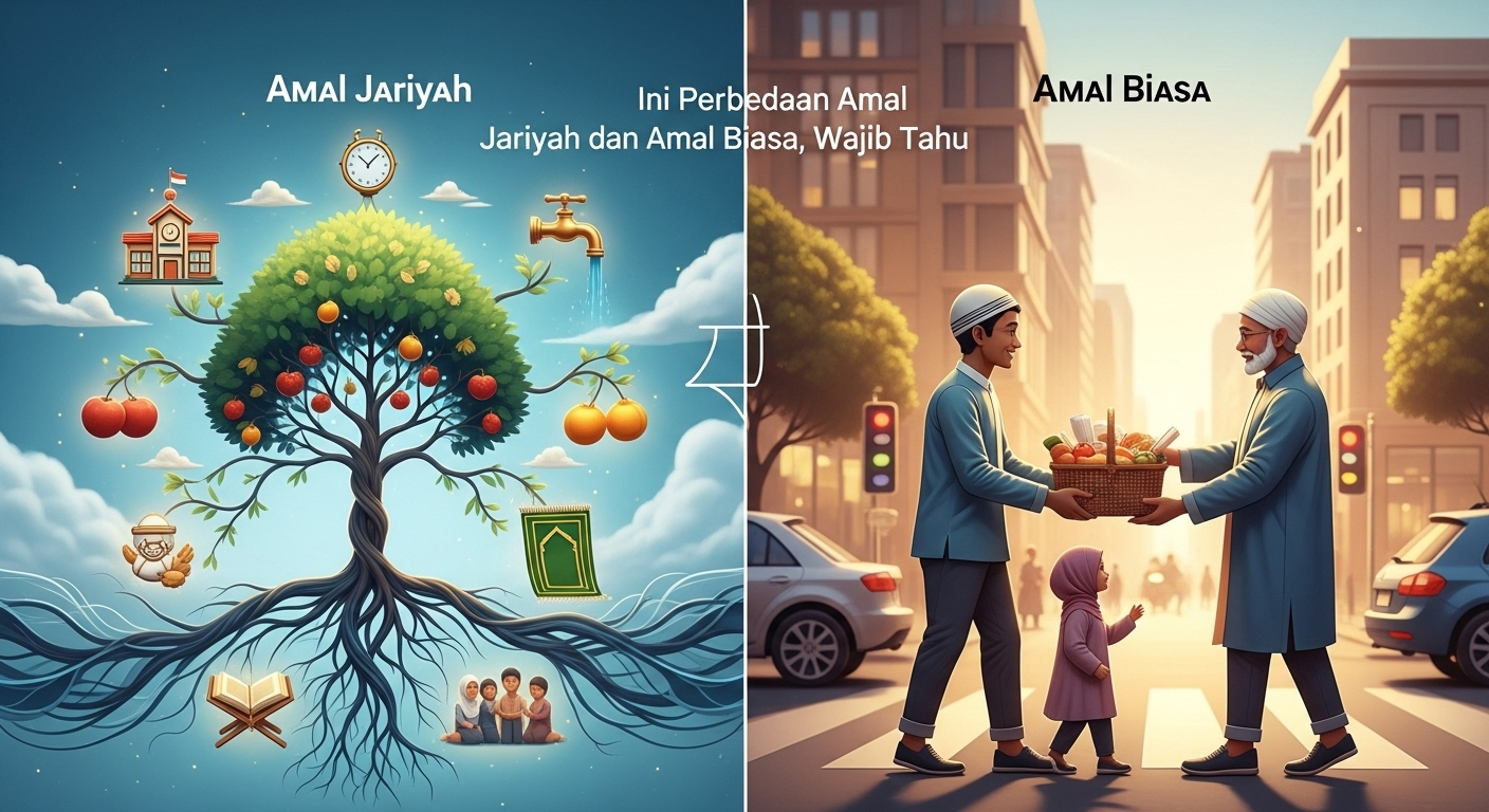 Ini Perbedaan Amal Jariyah dan Amal Biasa, Wajib Tahu