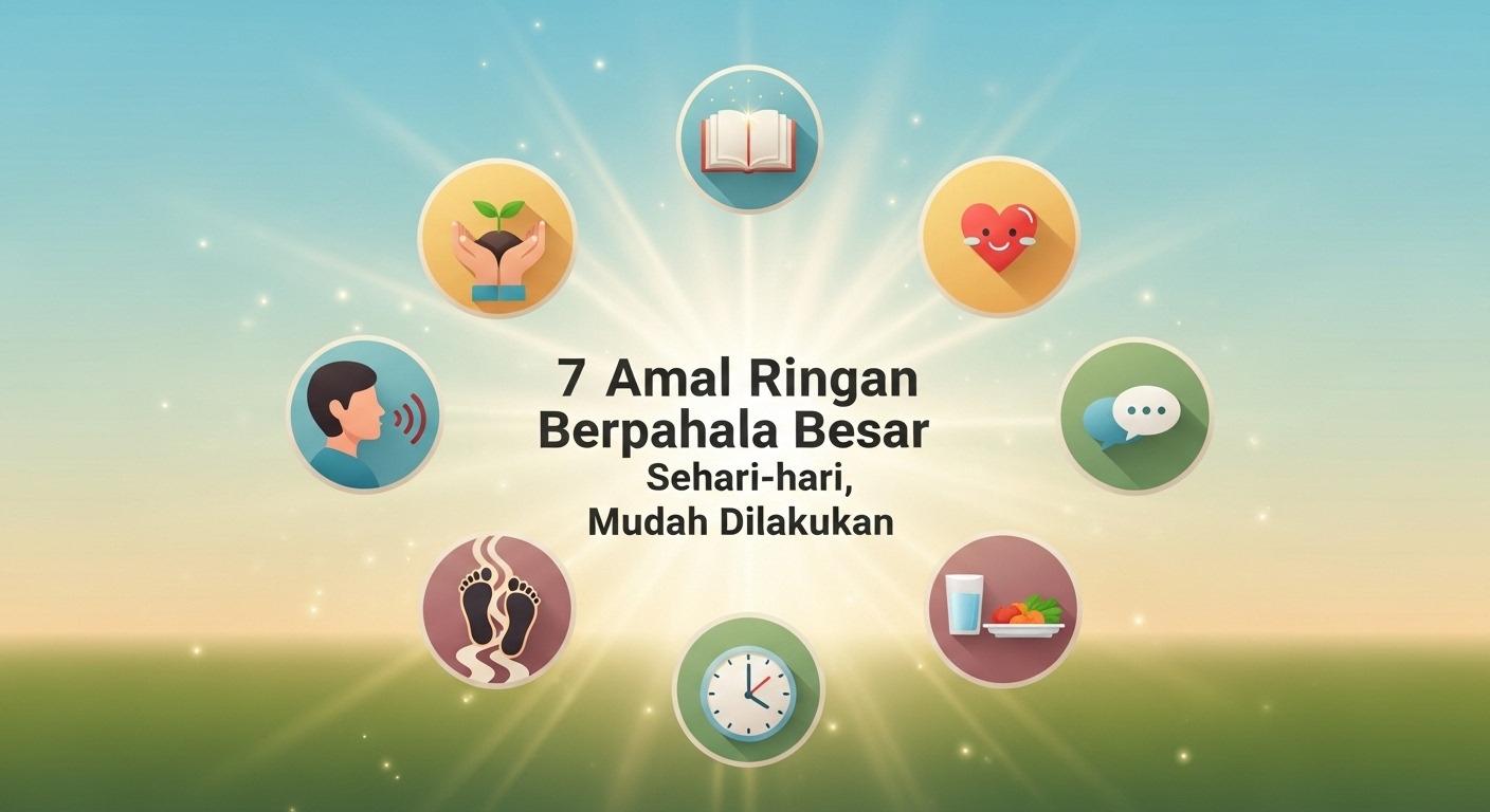7 Amal Ringan Berpahala Besar Sehari-hari, Mudah Dilakukan